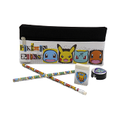 Pokémon - Ensemble de papeterie avec trousse à crayons Pokémon d