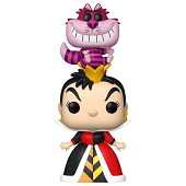 Funko POP! Premium Disney Alice au Pays des Merveilles Reine de Cœur avec Chat du Cheshire #1771 - 9 cm