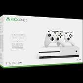 Xbox One S 1TB White Dual Controller Bundle